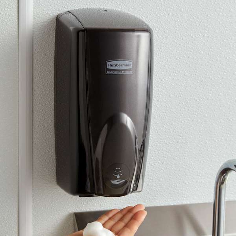 Hand Soap And Sanitizer * | Rubbermaid Fg750127 Autofoam 1100 Ml Black / Black Pearl Automatic Hands-Free Soap Dispenser