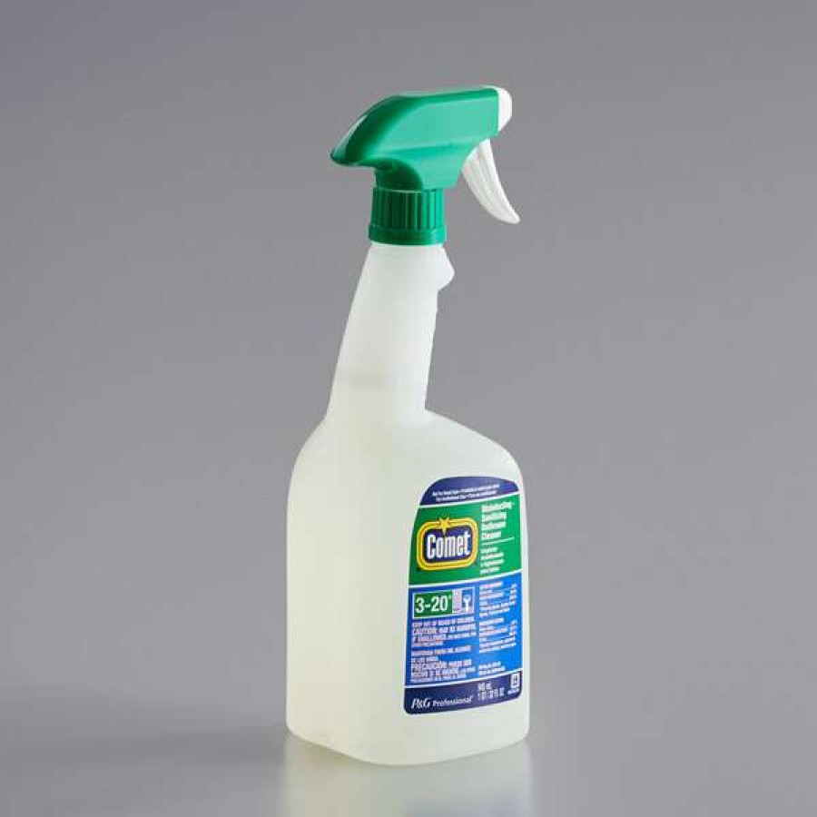 Cleaning Chemicals * | Comet 19214 Disinfecting / Sanitizing Bathroom Cleaner Ready-To-Use 32 Oz. 6/Case