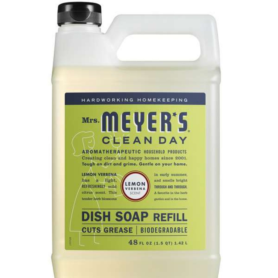 Cleaning Chemicals * | Mrs. Meyer'S Mrs. Meyer'S Clean Day 304832 48 Oz. Lemon Verbena Scented 347544 Soap Refill 6/Case