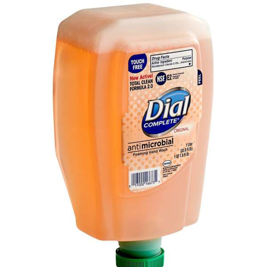 Hand Soap And Sanitizer * | Dial Dial Dia16674 Complete Original Antibacterial 1 Liter Foaming Hand Wash Fit Universal Touch-Free Refill