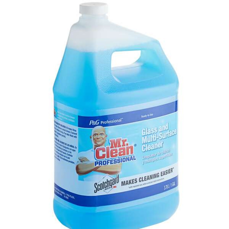 Cleaning Chemicals * | Mr. Clean Professional Mr. Clean Professional 81633 Glass And Multi-Surface Cleaner With Scotchgard Refill 1 Gallon / 128 Oz.