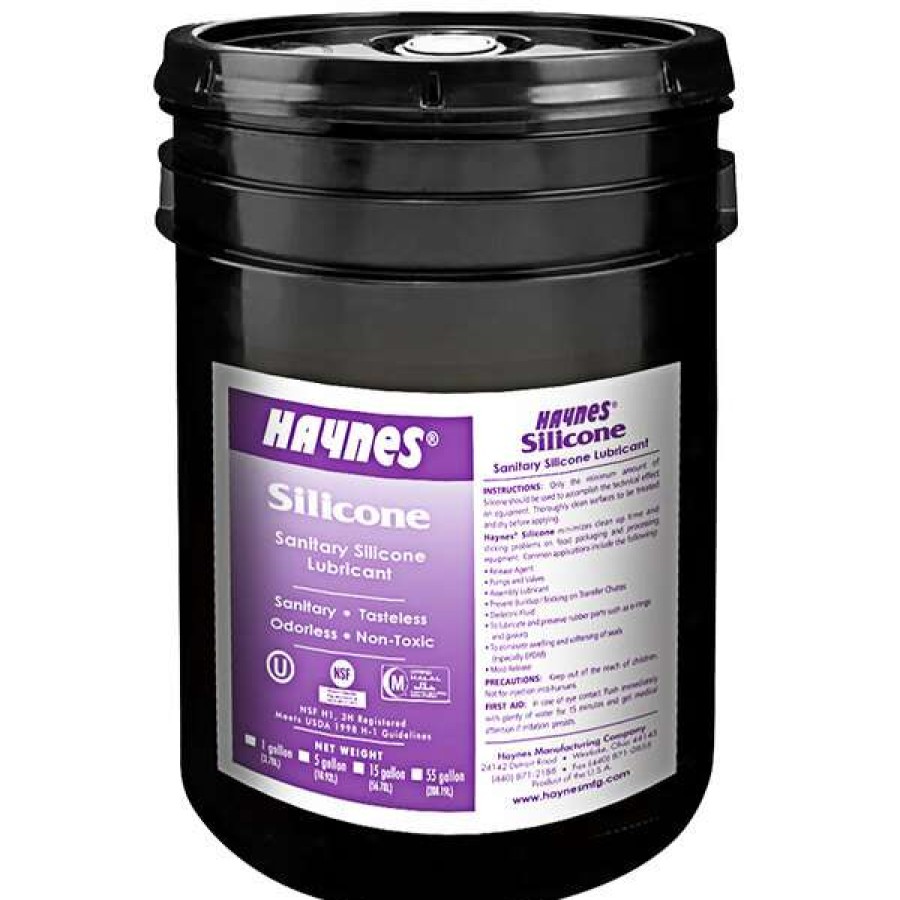 Cleaning Chemicals * | Haynes Manufacturing Haynes 105 5 Gallon Sanitary Silicone Lubricant Oil